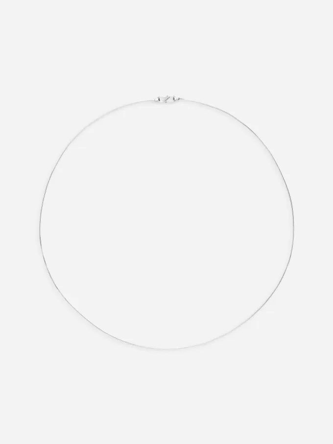 Versilberte Halskette