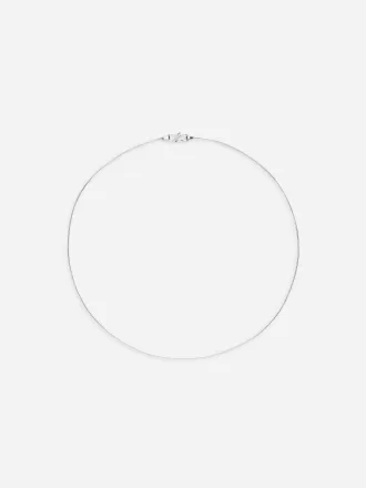 Versilberte Halskette