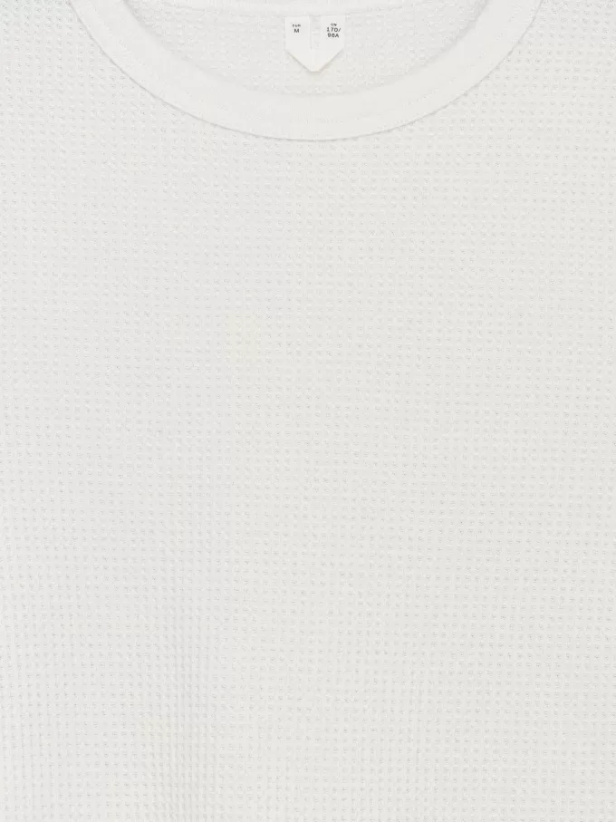 Waffel-Jersey-Oberteil Waffel-Jersey-Oberteil