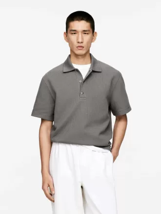 Waffel-Poloshirt