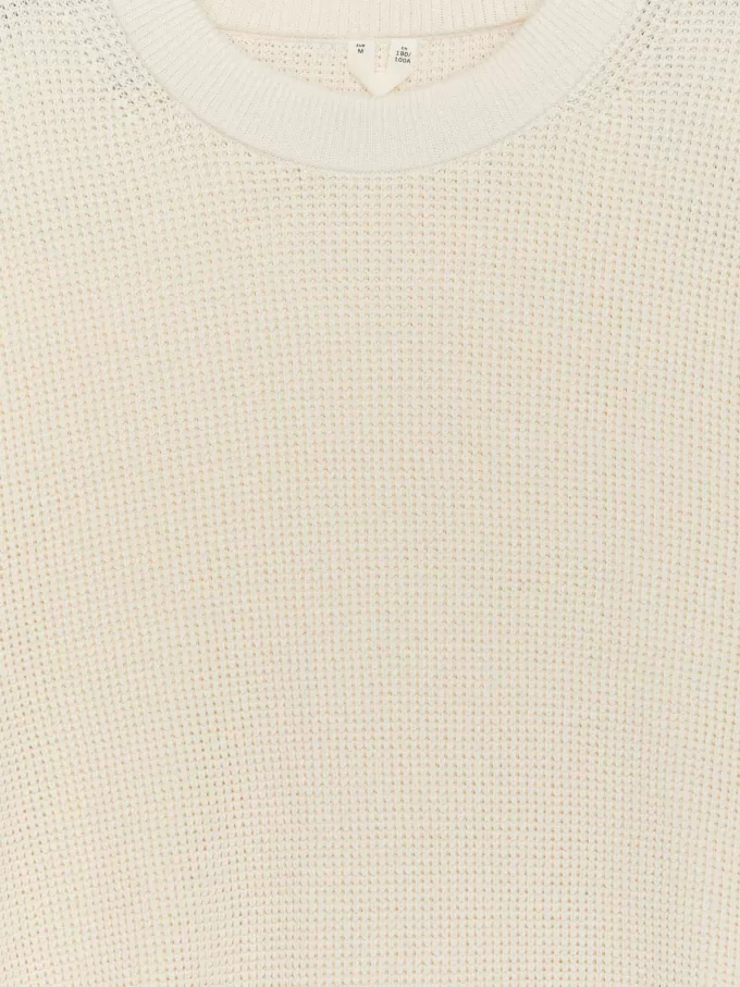 Waffelstrickpullover