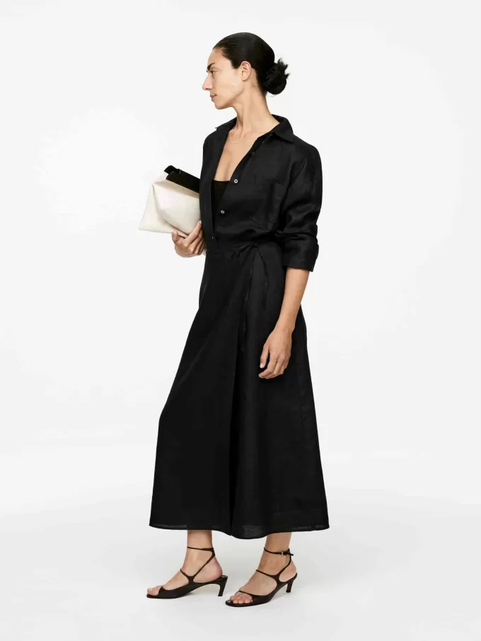 Wickelrock aus Leinen