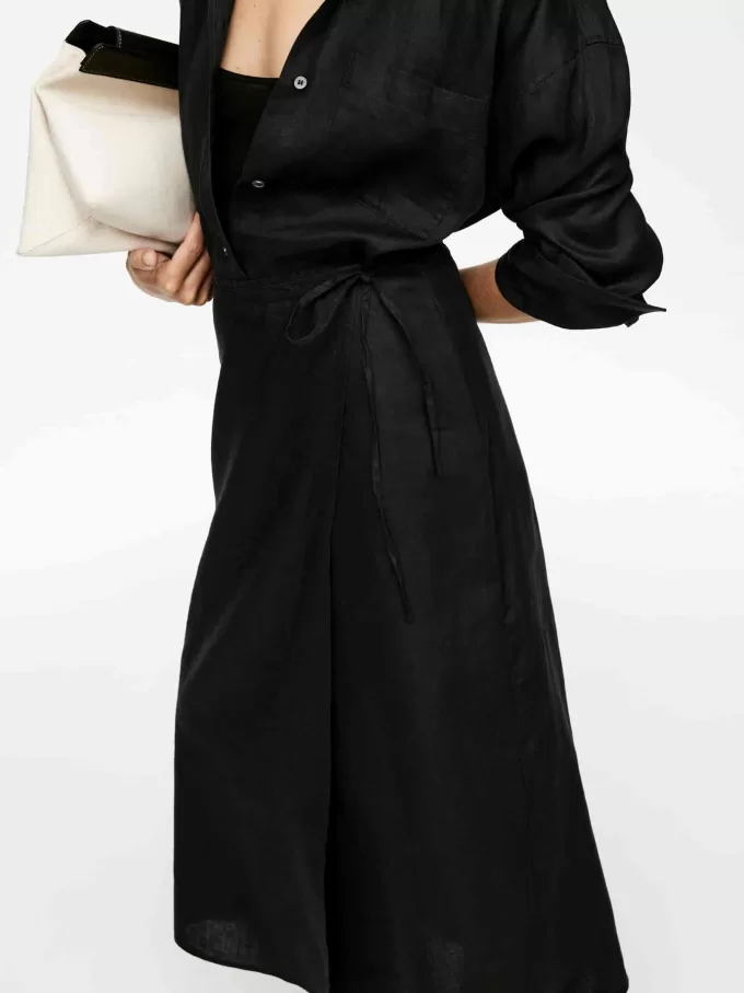 Wickelrock aus Leinen