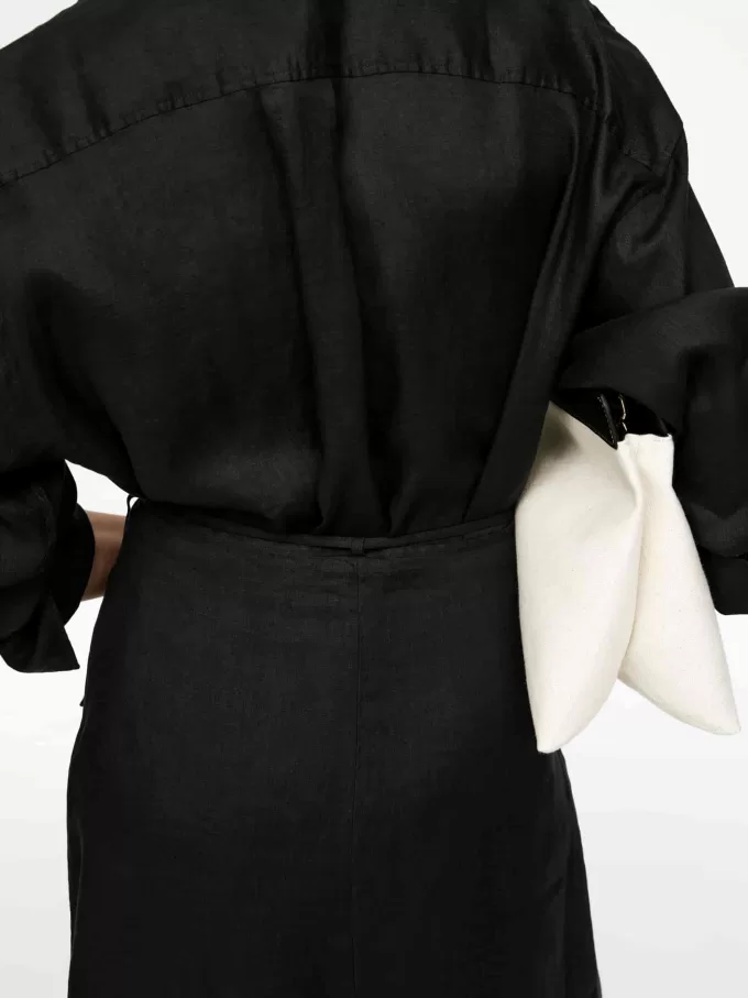 Wickelrock aus Leinen