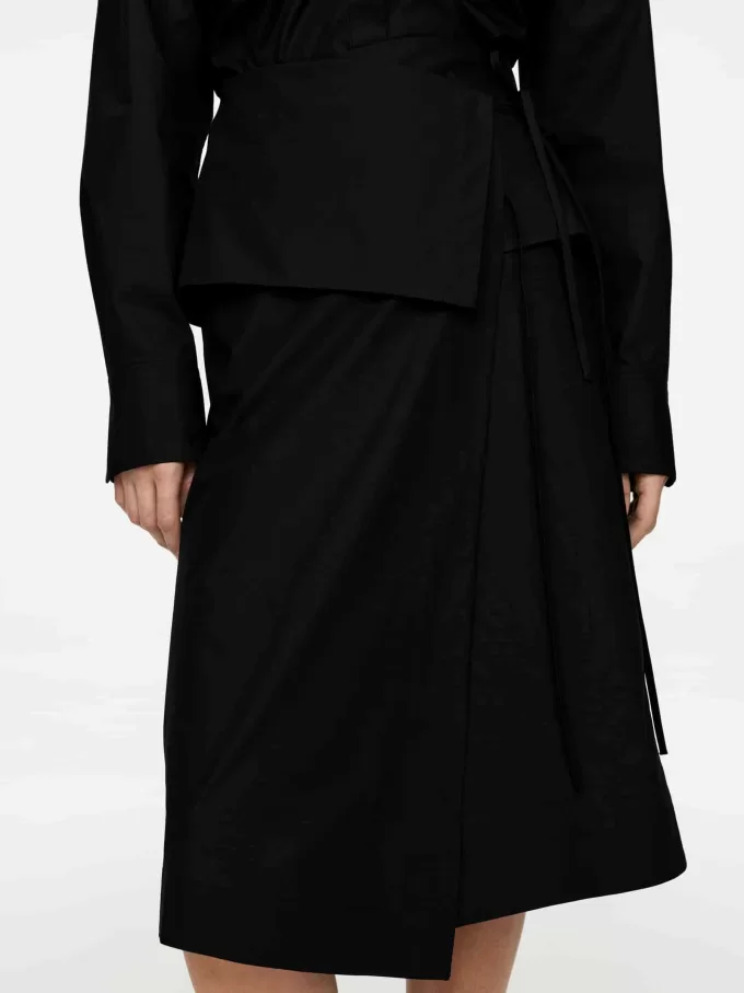 Wickelrock aus Popeline