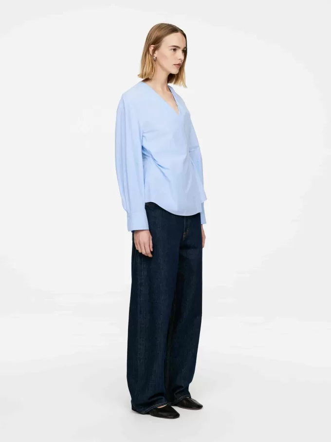 Wickeltop aus Baumwolle