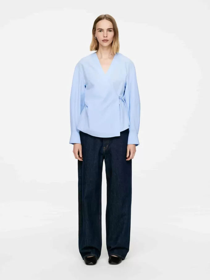 Wickeltop aus Baumwolle