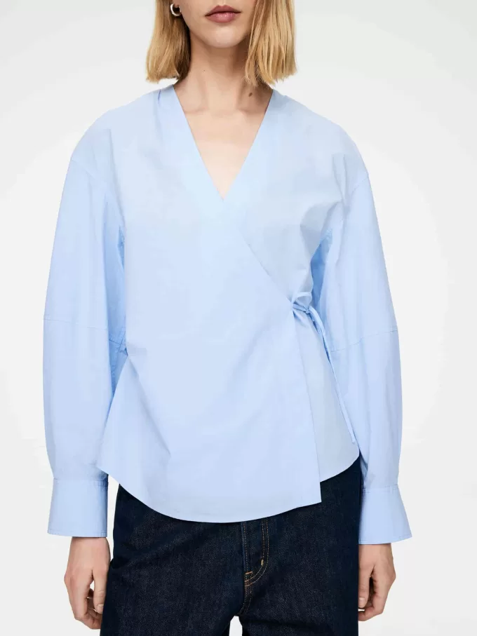 Wickeltop aus Baumwolle